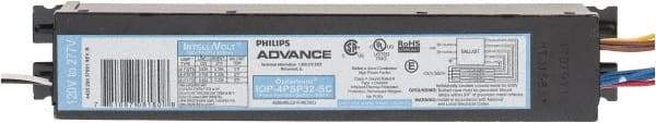 Philips Advance - 4 Lamp, 120-277 Volt, 0.50 to 0.93 Amp, 0 to 39 Watt, Programmed Start, Electronic, Nondimmable Fluorescent Ballast - 0.88, 0.90 Ballast Factor, T8 Lamp - Top Tool & Supply