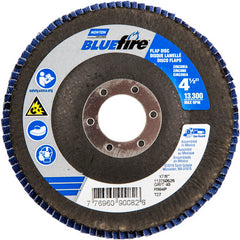 ‎4-1/2 × 7/8″ BlueFire Fiberglass HD Flat Flap Disc Type 27 P40 Grit R884P1 Zirconia Alumina - Top Tool & Supply