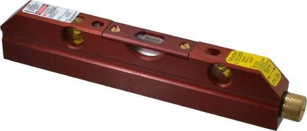 Laser Tools Co. - 1 Beam 500' Max Range Torpedo Laser Micro Level - Red Beam, 1/8" at 100' Accuracy, 165.1mm Long x 16mm Wide x 33.66mm High, Battery Included - Top Tool & Supply