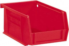 Durham - 5-7/16" Deep, Red Plastic Hang and Stack Bins - 3" High x 4-3/16" Wide x 5-7/16" Long - Top Tool & Supply