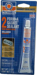 Permatex - 1-1/2 oz Gasket Sealant - -65 to 400°F, Black, Comes in Tube - Top Tool & Supply