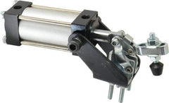 Gibraltar - 200 Lb Inner Hold Capacity, Vert Mount, Air Power Hold-Down Toggle Clamp - 1/8 NPT Port, 95° Bar Opening, 1.06" Height Under Bar - Top Tool & Supply