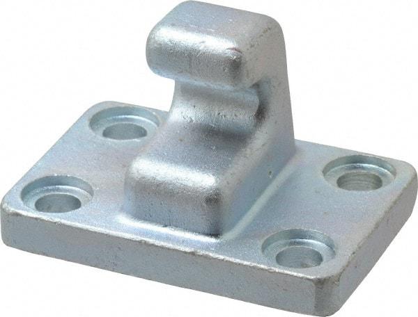 Gibraltar - 1 Lb Capacity, 0.41" Mounting Hole, Steel Clamp Latch Plate & Hook Assembly - 2.13" Base Length x 3.13" Base Width - Top Tool & Supply