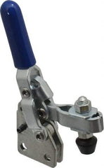 Gibraltar - 100 Lb Holding Capacity, Vertical Handle, Manual Hold Down Toggle Clamp - 60° Handle Movement, 110° Bar Opening, U-Bar, Straight Base, Carbon Steel - Top Tool & Supply