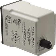 Macromatic - 11 Pin, 10 min Delay, Multiple Range DPDT Time Delay Relay - 10 Contact Amp, 120 VAC/VDC, Knob - Top Tool & Supply