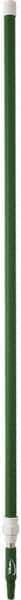 Vikan - 115 x 1-1/4" Aluminum Squeegee Handle - European Threaded Connection, Green, Telescoping - Top Tool & Supply