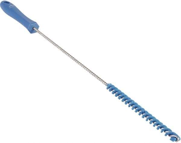 Vikan - 0.4" Diam Polyester Valve Brush - 19-5/8" OAL, 5-11/16" Head Length, Polypropylene & Stainless Steel Handle - Top Tool & Supply