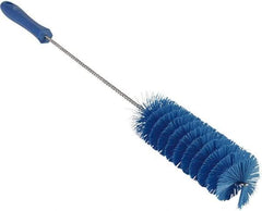 Vikan - 2" Diam Polyester Valve Brush - 19-5/8" OAL, 5-15/16" Head Length, Polypropylene & Stainless Steel Handle - Top Tool & Supply