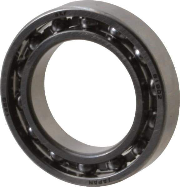 SKF - 15mm Bore Diam, 24mm OD, Open Thin Section Radial Ball Bearing - 5mm Wide, 1 Row, Round Bore, 180 Lb Static Capacity, 351 Lb Dynamic Capacity - Top Tool & Supply