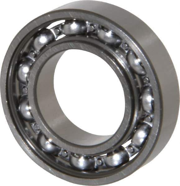 SKF - 20mm Bore Diam, 37mm OD, Open Thin Section Radial Ball Bearing - 9mm Wide, 1 Row, Round Bore, 821 Lb Static Capacity, 1,430 Lb Dynamic Capacity - Top Tool & Supply