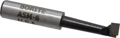 Borite - 5/16" Min Bore Diam, 1-1/8" Max Bore Depth, 3/8 Shank Diam, Boring Bar - Right Hand Cut, Carbide-Tipped, Black Oxide Finish - Exact Industrial Supply