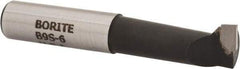 Borite - 9/16" Min Bore Diam, 1-1/2" Max Bore Depth, 1/2 Shank Diam, Boring Bar - Right Hand Cut, Carbide-Tipped, Black Oxide Finish - Exact Industrial Supply