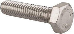 Value Collection - M6x1.00mm Metric Coarse, 25mm Length Under Head Hex Head Cap Screw - Fully Threaded, Grade 316 & Austenitic A4 Stainless Steel, Uncoated, 10mm Hex - Top Tool & Supply