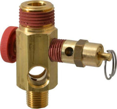 Midwest Control - 1/2" MNPT 150 psi Compressor Tank Manifold - For Use with Portable Air Tank, 1.88" Diam x 2.49" High - Top Tool & Supply