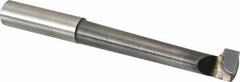 Made in USA - 7/16" Min Bore Diam, 2-1/4" Max Bore Depth, 3/8 Shank Diam, Boring Bar - Right Hand Cut, Carbide-Tipped, Bright Finish - Exact Industrial Supply