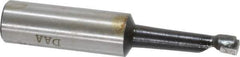 Made in USA - 5/16" Min Bore Diam, 1-1/8" Max Bore Depth, 1/2 Shank Diam, Boring Bar - Right Hand Cut, Carbide-Tipped, Bright Finish - Exact Industrial Supply