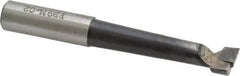 Made in USA - 9/16" Min Bore Diam, 2-1/4" Max Bore Depth, 3/4 Shank Diam, Boring Bar - Right Hand Cut, Carbide-Tipped, Bright Finish - Exact Industrial Supply