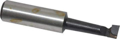 Made in USA - 5/16" Min Bore Diam, 1-1/8" Max Bore Depth, 1/2 Shank Diam, Boring Bar - Right Hand Cut, Carbide-Tipped, Bright Finish - Exact Industrial Supply