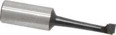 Made in USA - 5/16" Min Bore Diam, 1-1/2" Max Bore Depth, 5/8 Shank Diam, Boring Bar - Right Hand Cut, Carbide-Tipped, Bright Finish - Exact Industrial Supply