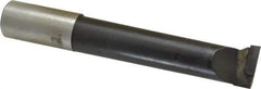 Made in USA - 1-1/16" Min Bore Diam, 4-1/2" Max Bore Depth, 1 Shank Diam, Boring Bar - Right Hand Cut, Carbide-Tipped, Bright Finish - Exact Industrial Supply