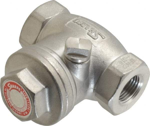 Sharpe Valves - 3/8" Stainless Steel Check Valve - FNPT x FNPT, 200 WOG - Top Tool & Supply