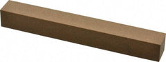 Made in USA - 6" Long x 3/4" Wide x 3/4" Thick, Aluminum Oxide Sharpening Stone - Square, Medium Grade - Top Tool & Supply