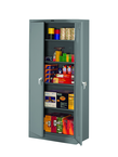 36"W x 18"D x 78"H Storage Cabinet, Welded Set Up, with 4 Adj. Shelves, Levelers, - Top Tool & Supply