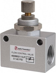 PRO-SOURCE - 1/2" NPT Inline Flow Control Valve - 0 to 140.78 psi & Aluminum Alloy Material - Top Tool & Supply