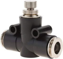 PRO-SOURCE - 5/16" Tube OD Inline Flow Control Valve - 0 to 113.76 psi & Techno Polymer, Brass, Steel Material - Top Tool & Supply