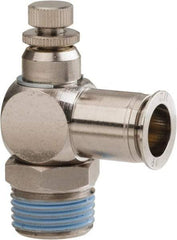 PRO-SOURCE - 1/2" Male NPT x 1/2" Tube OD Tamper Resistant Valve - 0 to 113.76 psi & Nickel Plated Brass Material - Top Tool & Supply