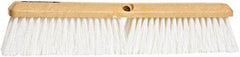 PRO-SOURCE - 24" General Purpose Polypropylene Push Broom - 3" Bristle Length, Plastic Block, Threaded Handle Connection, Handle Sold Separately - Top Tool & Supply