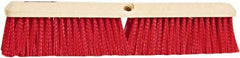 PRO-SOURCE - 24" General Purpose Polypropylene Push Broom - 3" Bristle Length, Plastic Block, Threaded Handle Connection, Handle Sold Separately - Top Tool & Supply