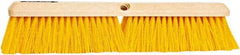 PRO-SOURCE - 18" General Purpose Polypropylene Push Broom - 3" Bristle Length, Plastic Block, Threaded Handle Connection, Handle Sold Separately - Top Tool & Supply