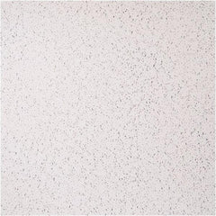 Genesis - 23-1/2" Long x 23-1/2" Wide x 0.1575" Thick, Vinyl Ceiling Tile - ASTM E-84 Specification, White - Top Tool & Supply