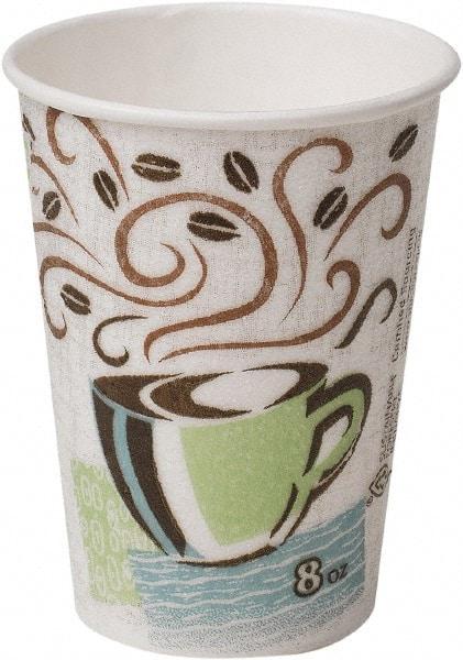 Dixie - Hot Cups, Paper, 8 oz, 1000/Carton - Coffee Dreams Design - Top Tool & Supply