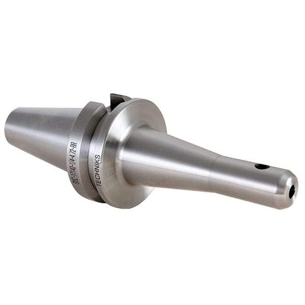 Techniks - BT40 Taper Shank 1/8" Hole End Mill Holder/Adapter - 3/4" Nose Diam, 5" Projection - Exact Industrial Supply