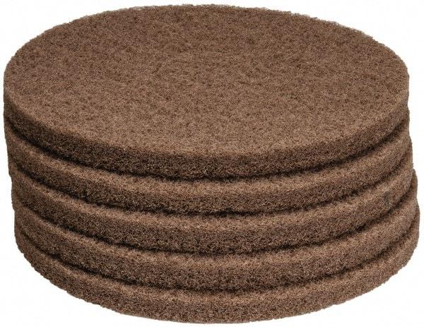 PRO-SOURCE - Polishing Pad - 14" Machine, Tan Pad, Polyester - Top Tool & Supply