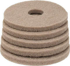 PRO-SOURCE - Polishing Pad - 13" Machine, Tan Pad, Polyester - Top Tool & Supply