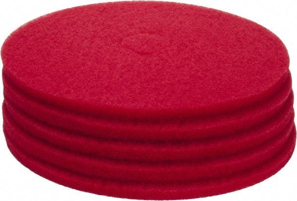 PRO-SOURCE - Polishing Pad - 20" Machine, Red Pad, Polyester - Top Tool & Supply