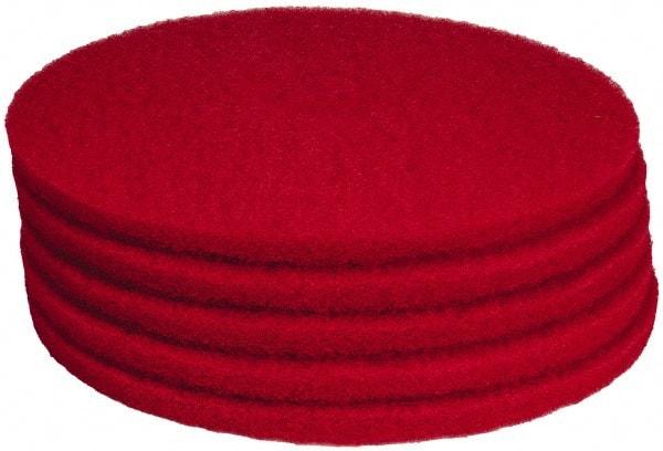 PRO-SOURCE - Polishing Pad - 19" Machine, Red Pad, Polyester - Top Tool & Supply