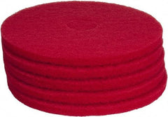 PRO-SOURCE - Polishing Pad - 17" Machine, Red Pad, Polyester - Top Tool & Supply