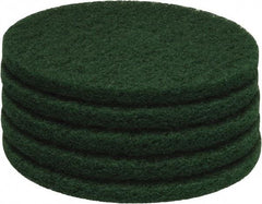 PRO-SOURCE - Stripping Pad - 15" Machine, Green Pad, Polyester - Top Tool & Supply