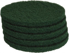 PRO-SOURCE - Stripping Pad - 13" Machine, Green Pad, Polyester - Top Tool & Supply