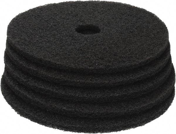 PRO-SOURCE - Stripping Pad - 20" Machine, Black Pad, Polyester - Top Tool & Supply