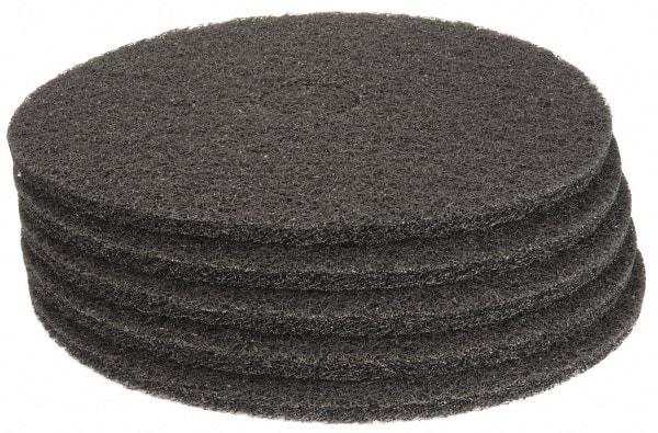 PRO-SOURCE - Stripping Pad - 19" Machine, Black Pad, Polyester - Top Tool & Supply