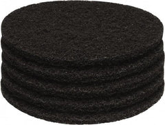 PRO-SOURCE - Stripping Pad - 13" Machine, Black Pad, Polyester - Top Tool & Supply