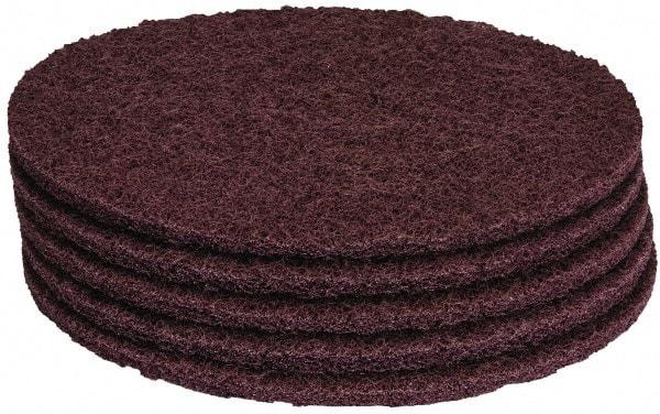 PRO-SOURCE - Stripping Pad - 19" Machine, Maroon Pad, Polyester - Top Tool & Supply