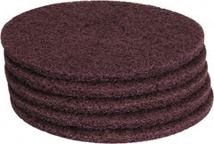 PRO-SOURCE - Stripping Pad - 14" Machine, Maroon Pad, Polyester - Top Tool & Supply