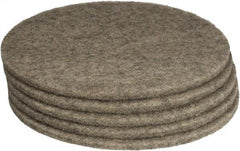 PRO-SOURCE - Polishing Pad - 27" Machine, Black Pad, Polyester - Top Tool & Supply