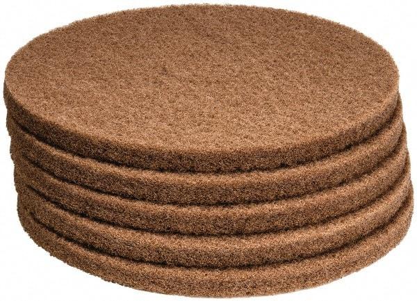 PRO-SOURCE - Polishing Pad - 17" Machine, Tan Pad, Polyester - Top Tool & Supply